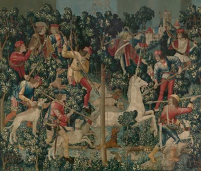 O unicórnio é atacado, c.1500